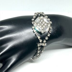 Vintage Clear Rhinestone Bracelet
